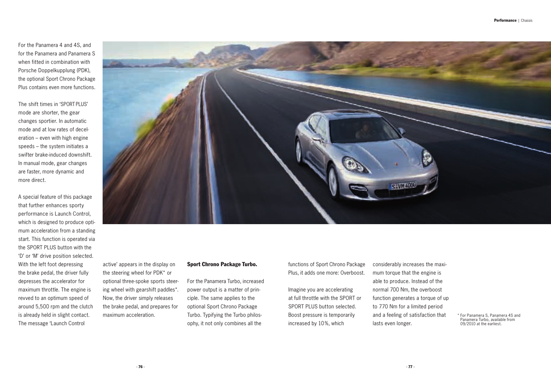 2010 Porsche Panamera Brochure Page 77
